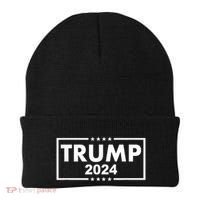 Red Trump Trump 2024 Take America Back Election Red Beanie thumb 0