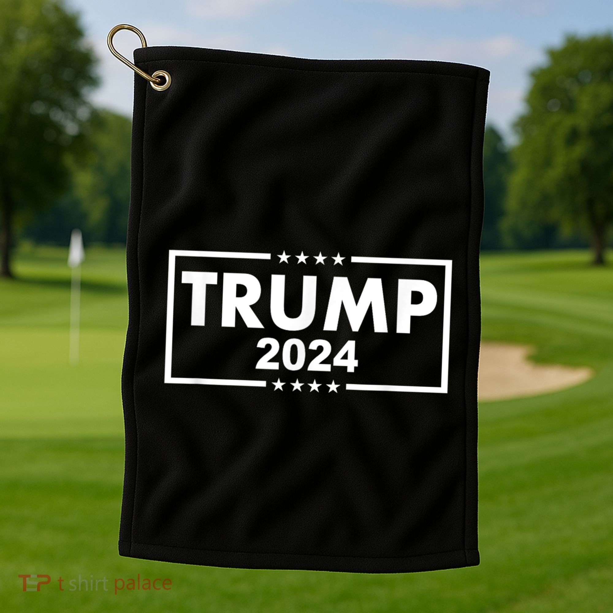 Red Trump Trump 2024 Take America Back Election Red Golf Towel