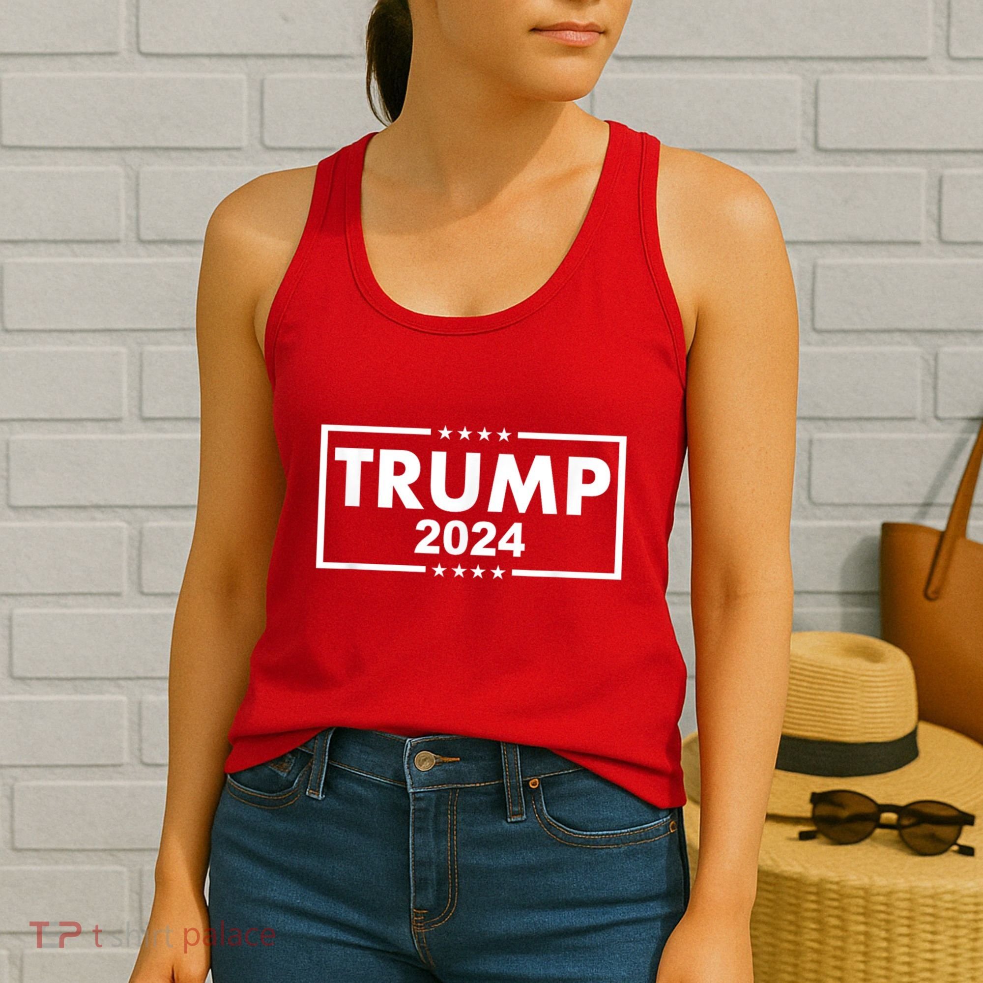 Red Trump Trump 2024 Take America Back Election Red Women's Tank Top