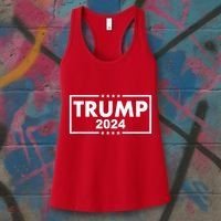 Red Trump Trump 2024 Take America Back Election Red Women's Tank Top thumb 3