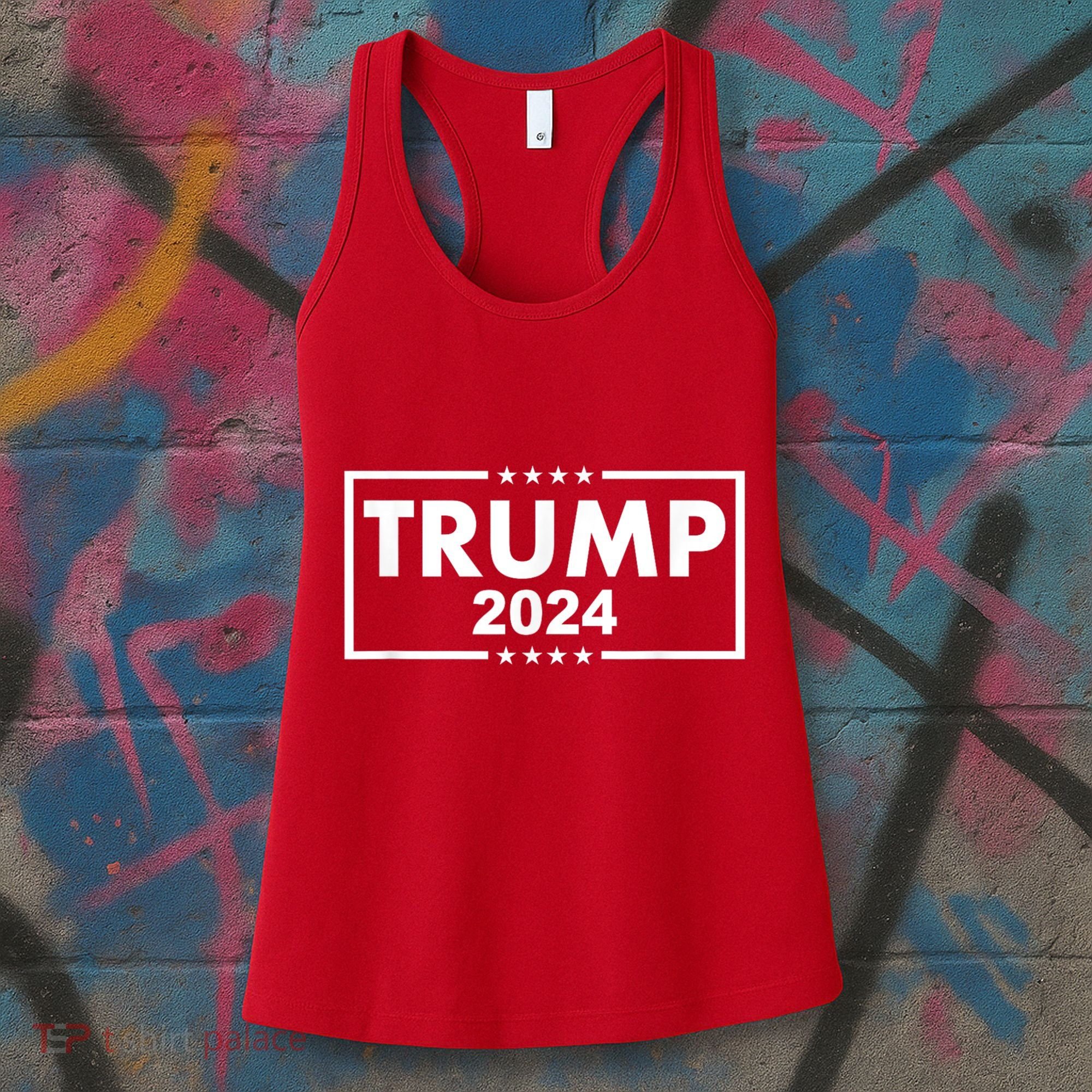 Red Trump Trump 2024 Take America Back Election Red Women's Tank Top