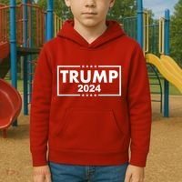 Red Trump Trump 2024 Take America Back Election Red Kids Hoodie thumb 2