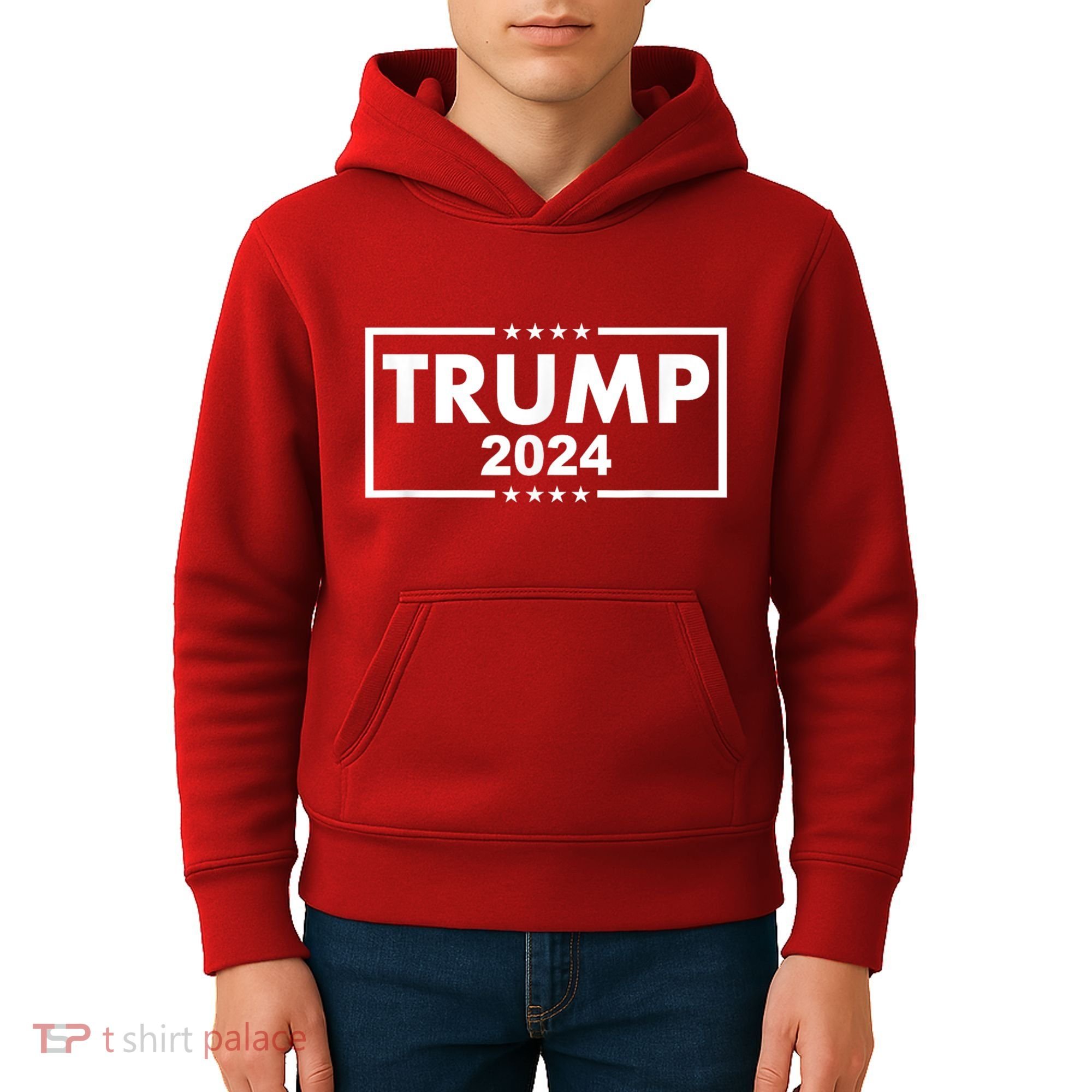 Red Trump Trump 2024 Take America Back Election Red Kids Hoodie