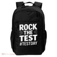 Rock The Test Encouragement Apparel For Teachers And Backpack thumb 0