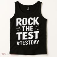 Rock The Test Encouragement Apparel For Teachers And Tank Top thumb 2