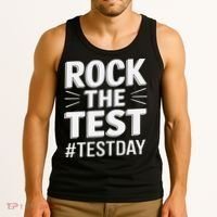 Rock The Test Encouragement Apparel For Teachers And Tank Top thumb 3