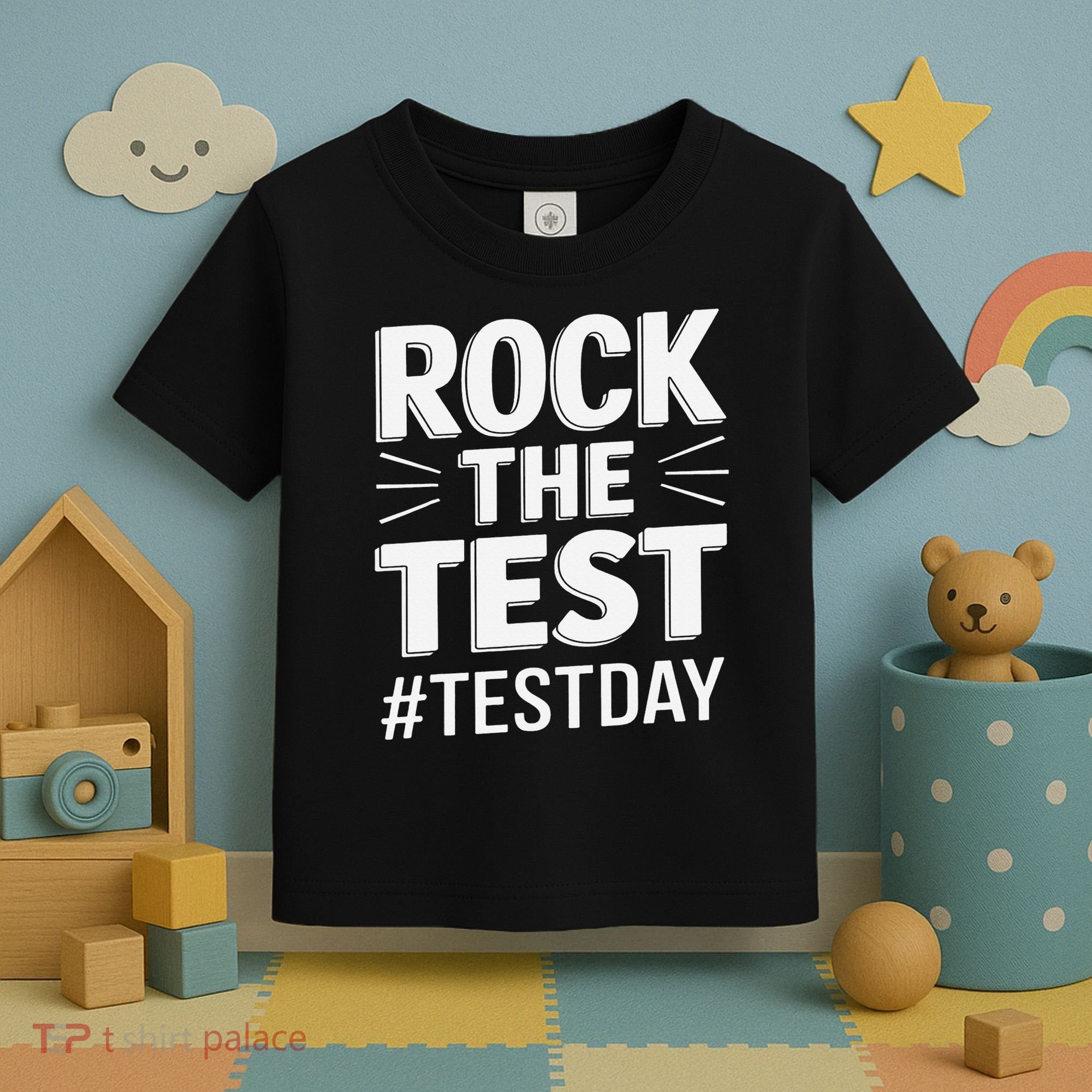 Rock The Test Encouragement Apparel For Teachers And Toddler T-Shirt