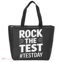 Rock The Test Encouragement Apparel For Teachers And Tote Bag thumb 0