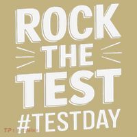 Rock The Test Encouragement Apparel For Teachers And Mousepad thumb 1