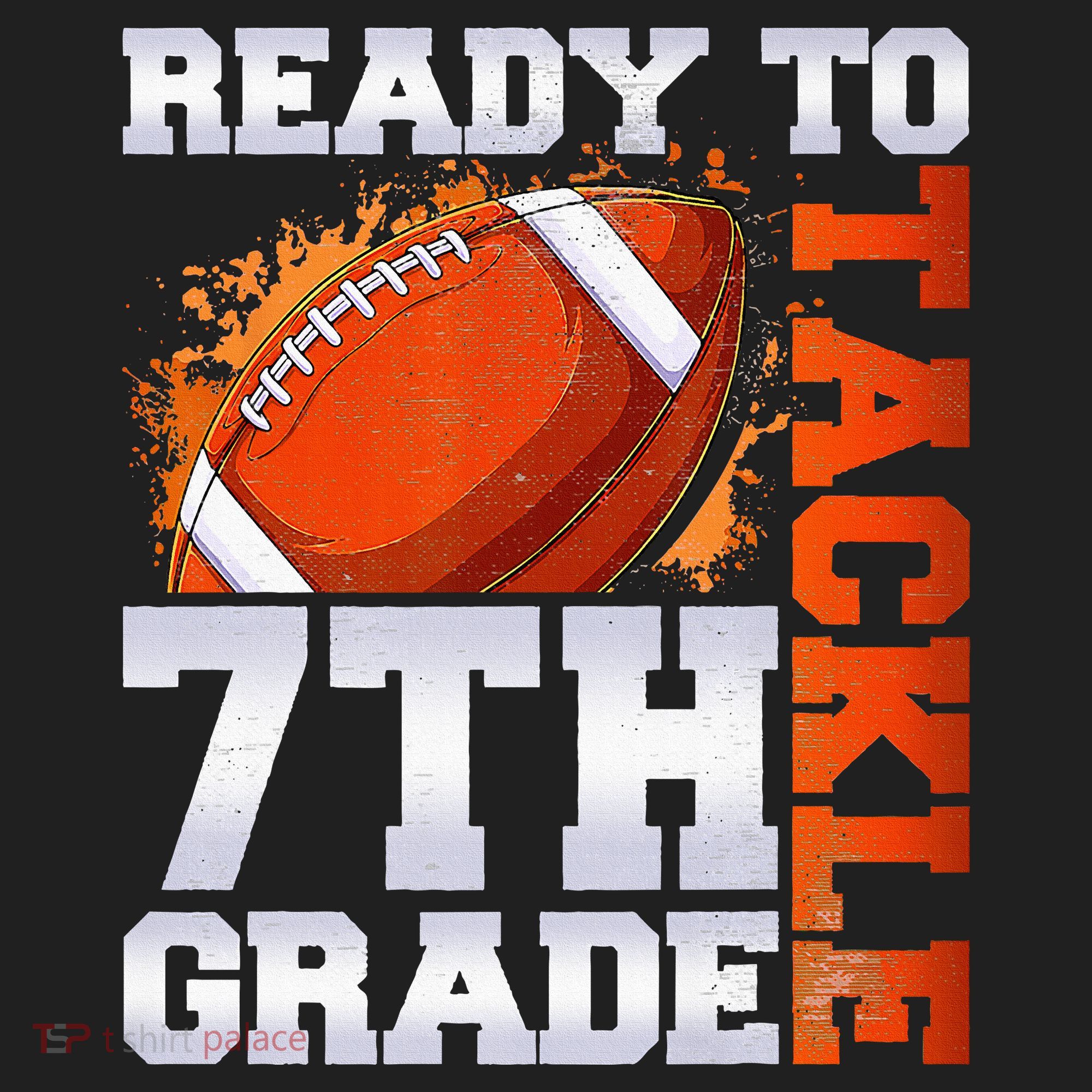 Ready To Tackle 7th Grade Football Back To School First Day Women's Sweatshirt