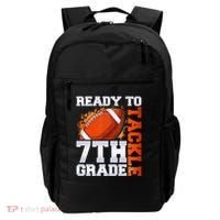 Ready To Tackle 7th Grade Football Back To School First Day Backpack thumb 0