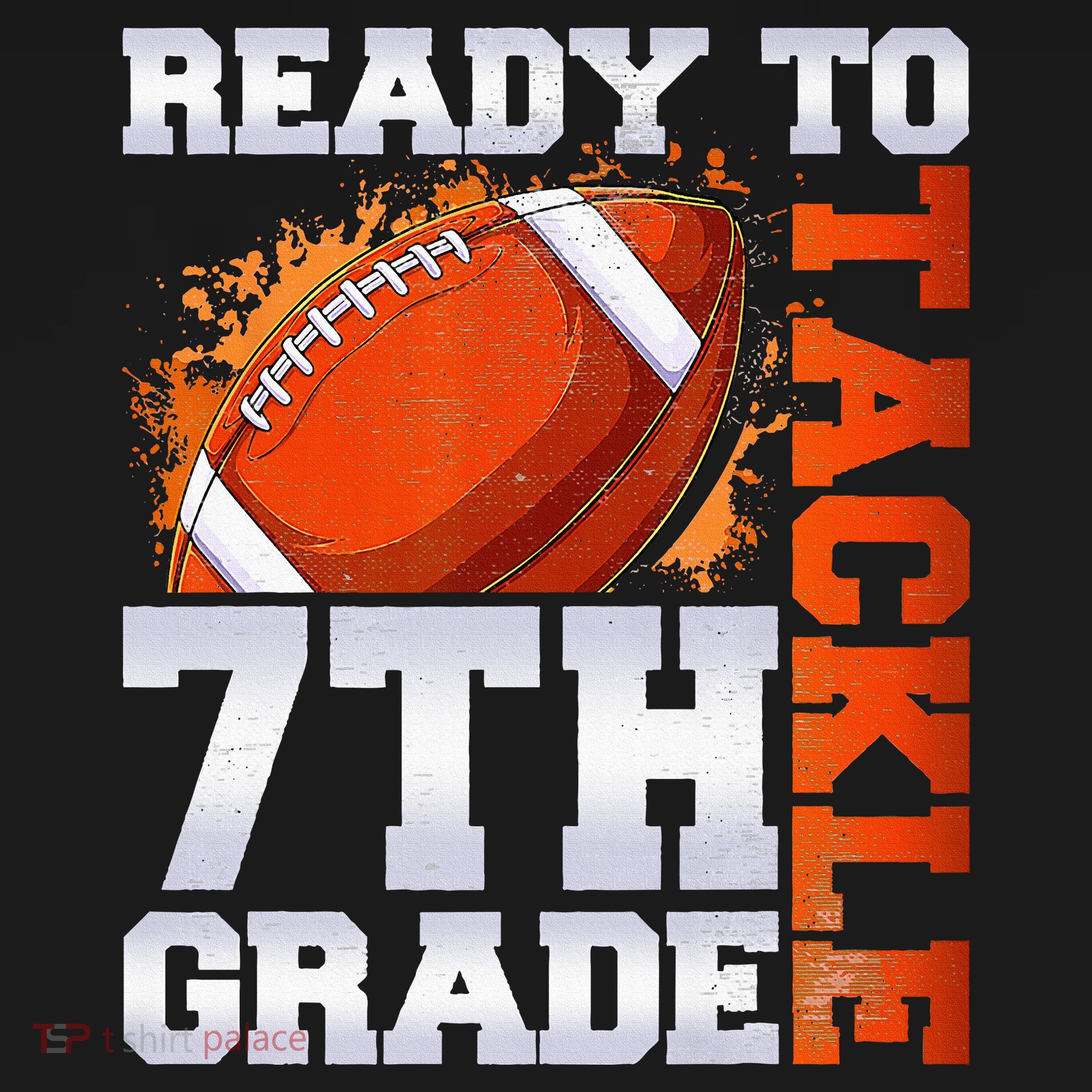 Ready To Tackle 7th Grade Football Back To School First Day Ornament