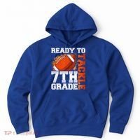 Ready To Tackle 7th Grade Football Back To School First Day Hoodie thumb 0