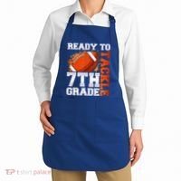Ready To Tackle 7th Grade Football Back To School First Day Apron thumb 2