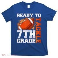 Ready To Tackle 7th Grade Football Back To School First Day T-Shirt thumb 0