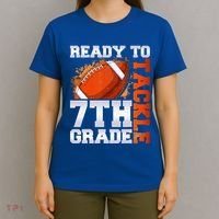 Ready To Tackle 7th Grade Football Back To School First Day T-Shirt thumb 4
