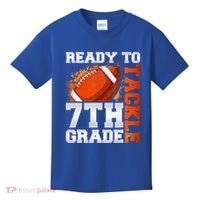 Ready To Tackle 7th Grade Football Back To School First Day Kids T-Shirt thumb 0