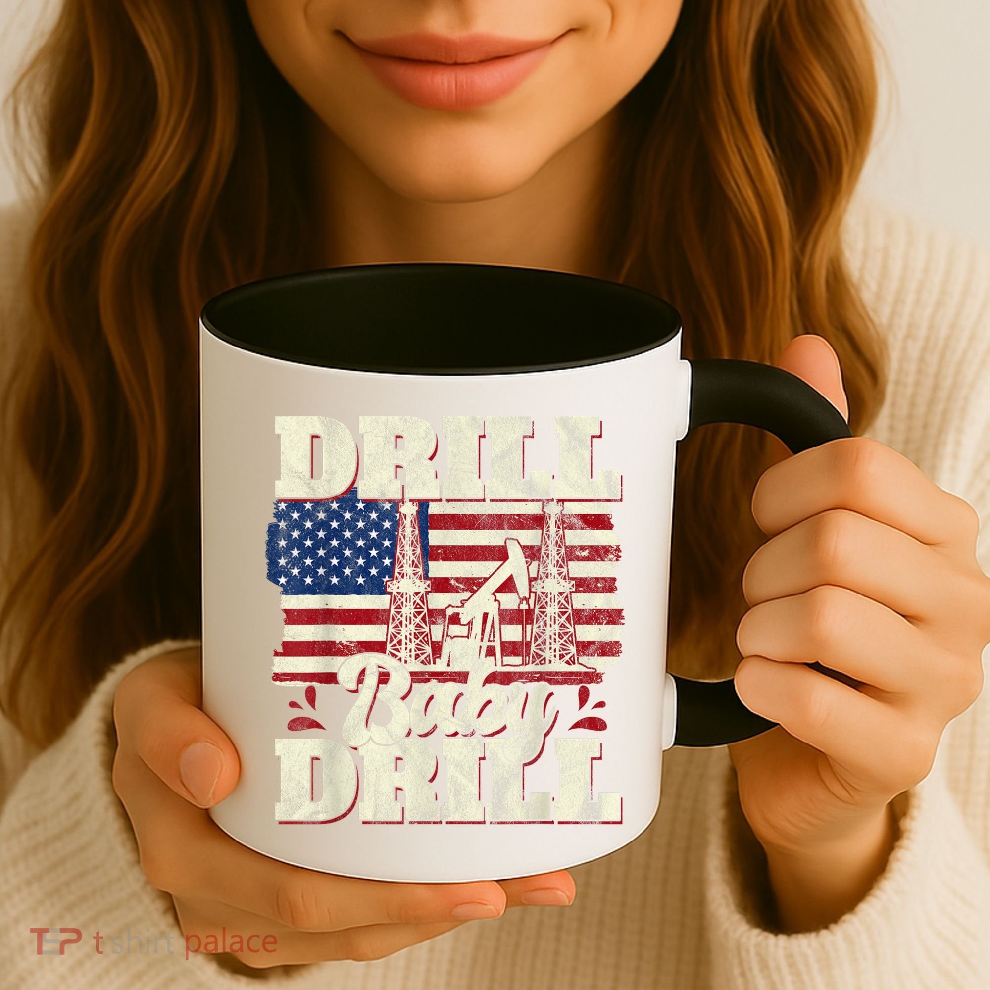 Red Trump Trump 2024 Drill Baby Drill Election Red Coffee Mug