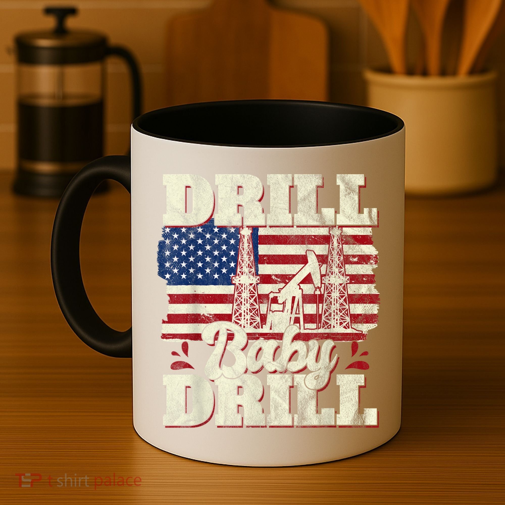 Red Trump Trump 2024 Drill Baby Drill Election Red Coffee Mug