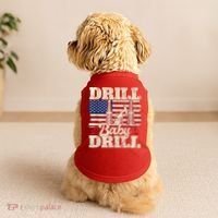 Red Trump Trump 2024 Drill Baby Drill Election Red Doggie Tank thumb 2