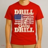 Red Trump Trump 2024 Drill Baby Drill Election Red T-Shirt thumb 3
