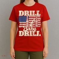 Red Trump Trump 2024 Drill Baby Drill Election Red T-Shirt thumb 4