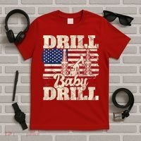 Red Trump Trump 2024 Drill Baby Drill Election Red T-Shirt thumb 5