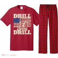 Red Trump Trump 2024 Drill Baby Drill Election Red Pajama Set thumb 0