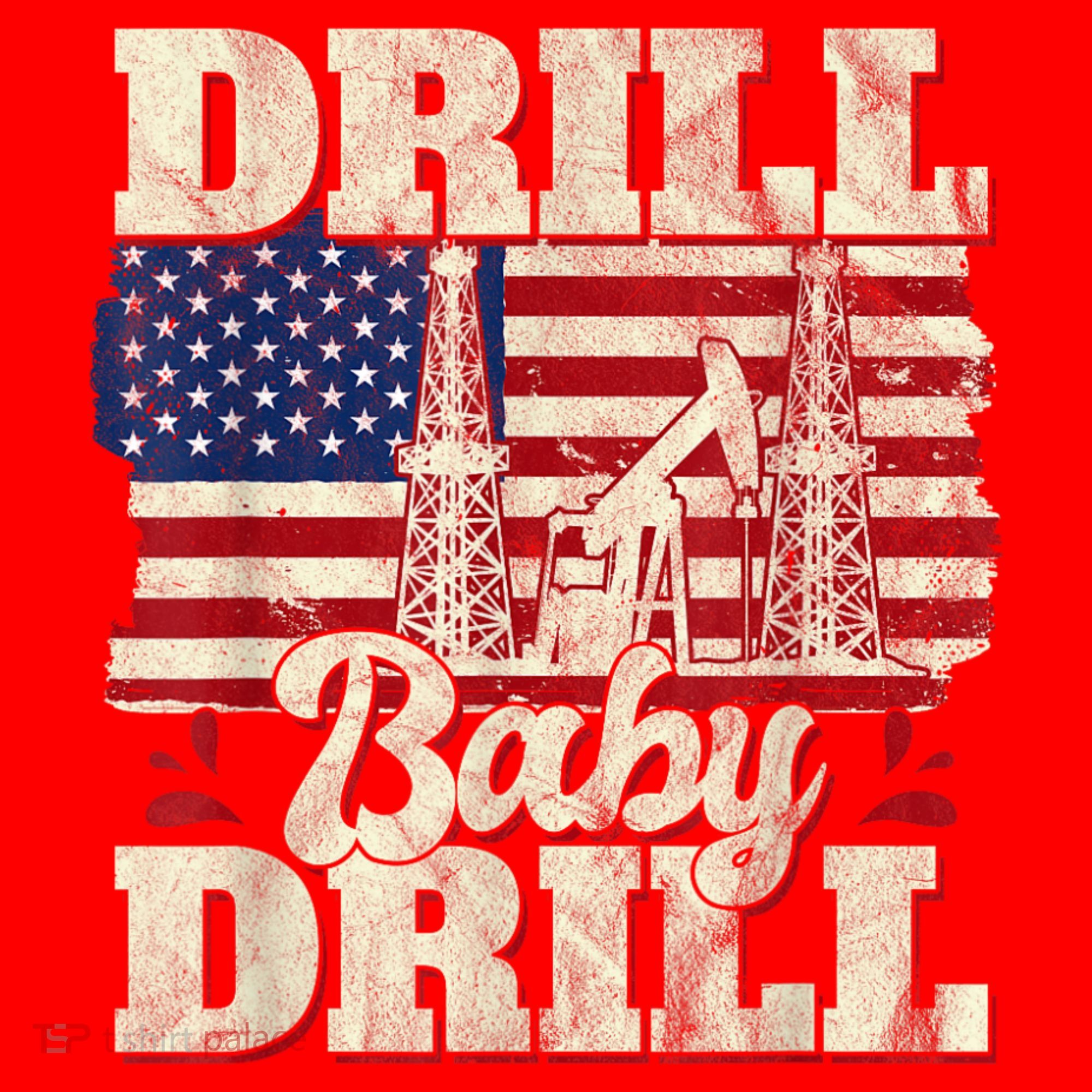 Red Trump Trump 2024 Drill Baby Drill Election Red Mousepad