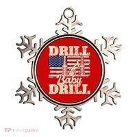 Red Trump Trump 2024 Drill Baby Drill Election Red Ornament thumb 0