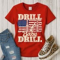 Red Trump Trump 2024 Drill Baby Drill Election Red Women's T-Shirt thumb 3