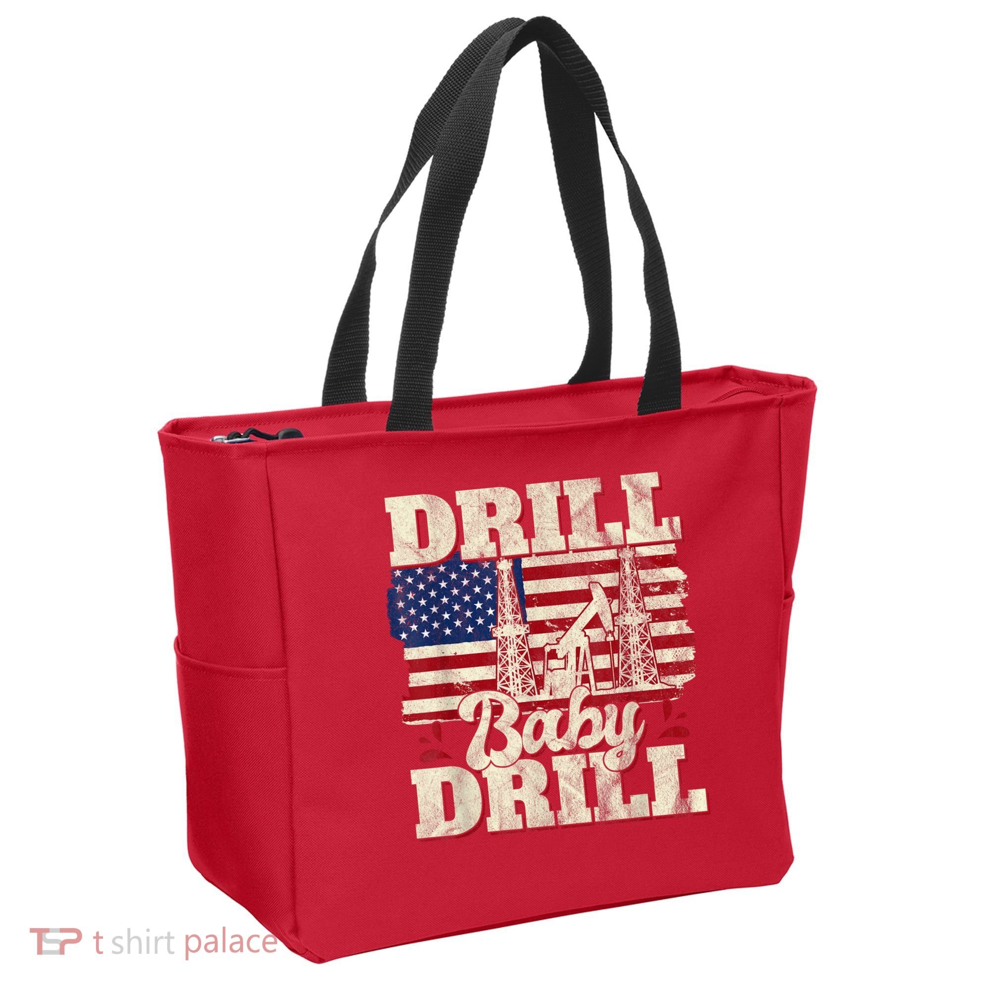 Red Trump Trump 2024 Drill Baby Drill Election Red Tote Bag