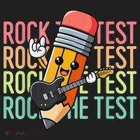 Rock The Test Day Teacher Testing Day Motivational Funny Hat thumb 2