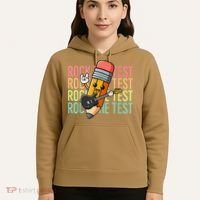 Rock The Test Day Teacher Testing Day Motivational Funny Hoodie thumb 5