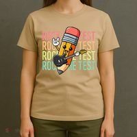 Rock The Test Day Teacher Testing Day Motivational Funny T-Shirt thumb 4