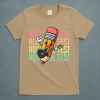 Rock The Test Day Teacher Testing Day Motivational Funny T-Shirt thumb 5