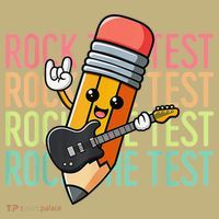 Rock The Test Day Teacher Testing Day Motivational Funny Mousepad thumb 1