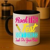 Rock The Test Dont Stress Just Do Your Best Testing Day Coffee Mug thumb 4