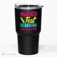 Rock The Test Dont Stress Just Do Your Best Testing Day Tumbler thumb 0