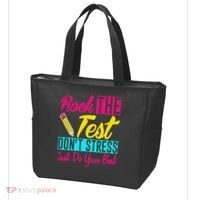 Rock The Test Dont Stress Just Do Your Best Testing Day Tote Bag thumb 3