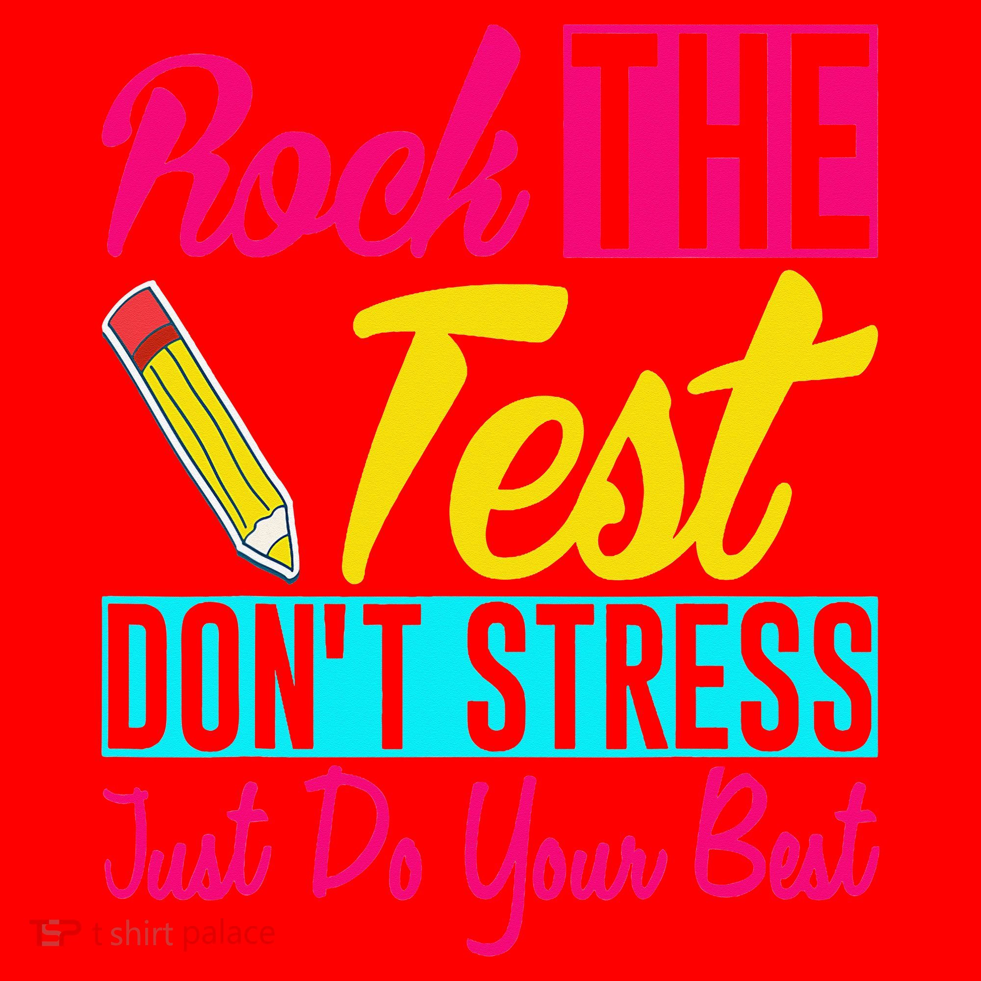 Rock The Test Dont Stress Just Do Your Best Testing Day Santa Hat