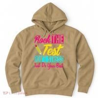 Rock The Test Dont Stress Just Do Your Best Testing Day Hoodie thumb 0