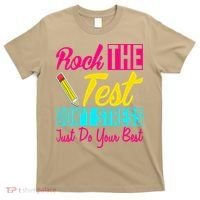 Rock The Test Dont Stress Just Do Your Best Testing Day T-Shirt thumb 0