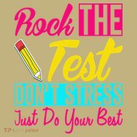 Rock The Test Dont Stress Just Do Your Best Testing Day Mousepad thumb 1