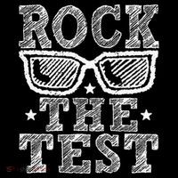Rock The Test Testing Day Retro Motivational USA-Made Doggie Bandana thumb 2