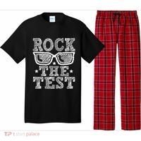Rock The Test Testing Day Retro Motivational Pajama Set thumb 0