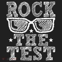 Rock The Test Testing Day Retro Motivational Golf Towel thumb 3
