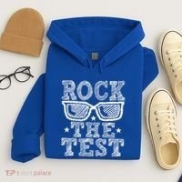 Rock The Test Testing Day Retro Motivational Hoodie thumb 4