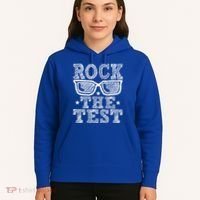 Rock The Test Testing Day Retro Motivational Hoodie thumb 5