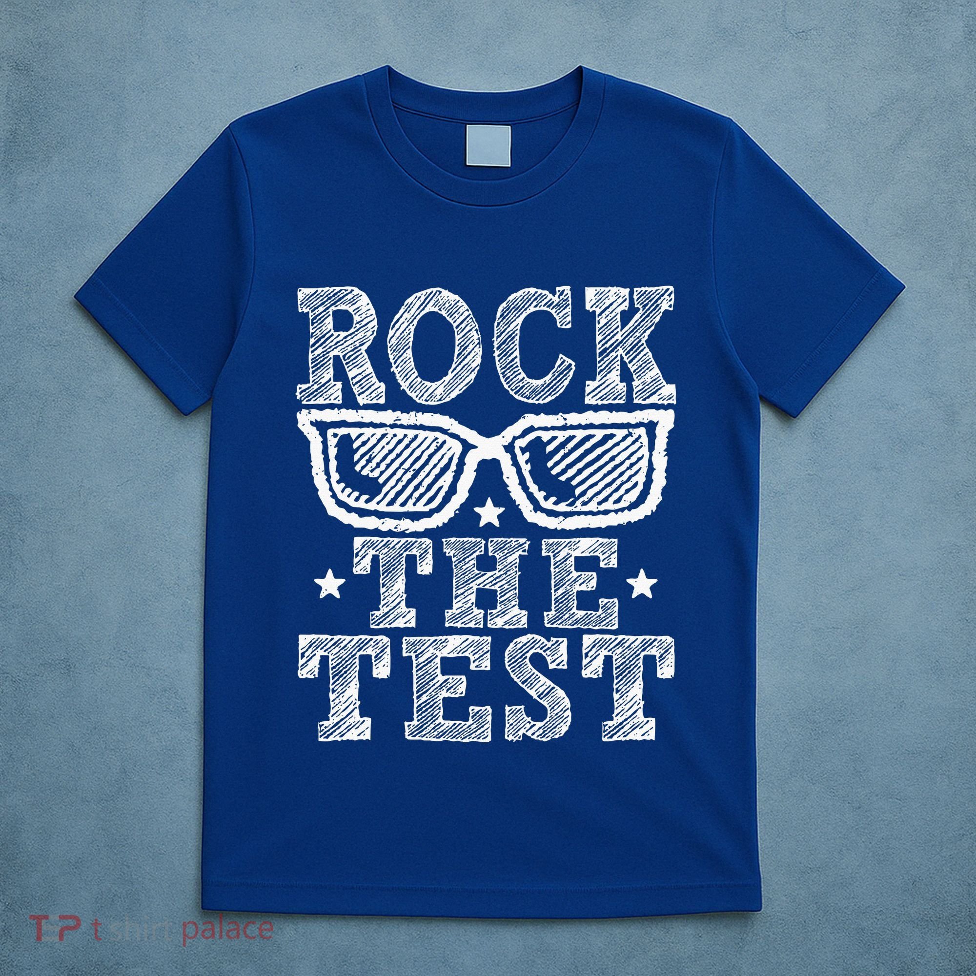 Rock The Test Testing Day Retro Motivational T-Shirt